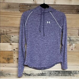 Under Armour size XS Lightweight Stretchy Heathered Purple Hoodie Top
